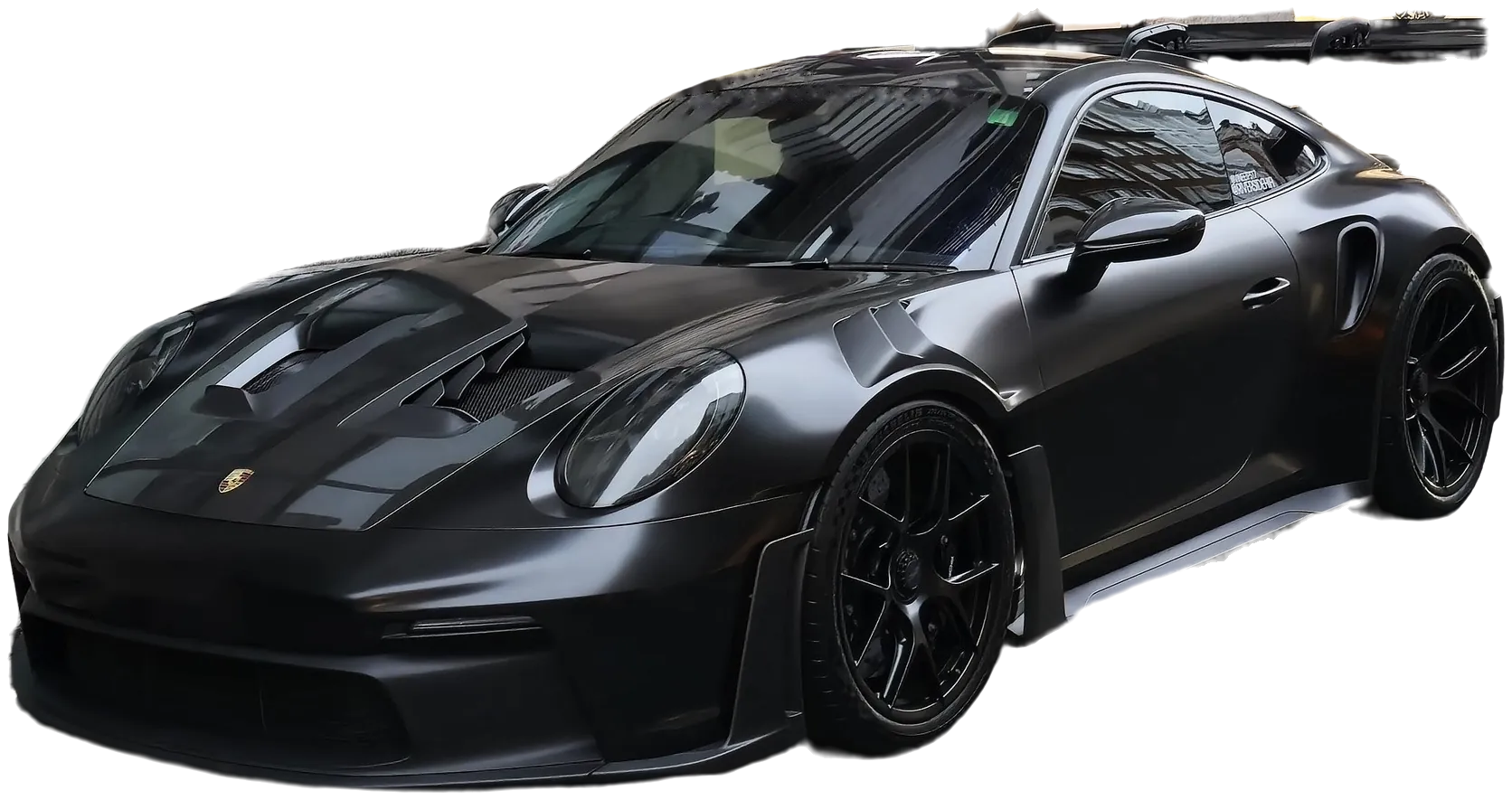 A black Porsche 911 GT3 RS