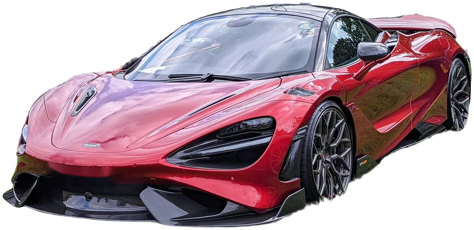 A red McLaren 765LT